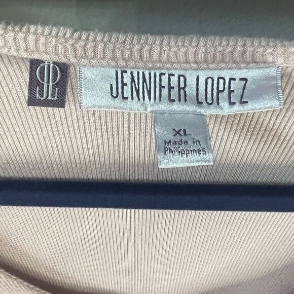 Jennifer Lopez Champagne Hi Lo Tunic Top Sz XL - Picture 3 of 8
